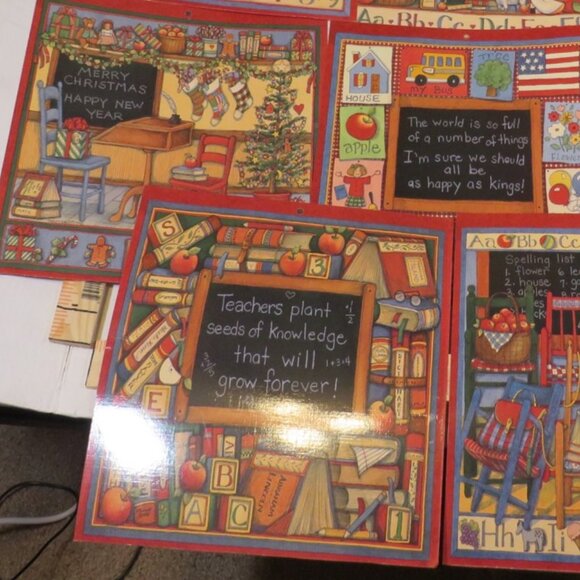 Susan Winget (11) Warm Colors Red School themed Posters (Farmhouse, Country Red) - Picture 5 of 6